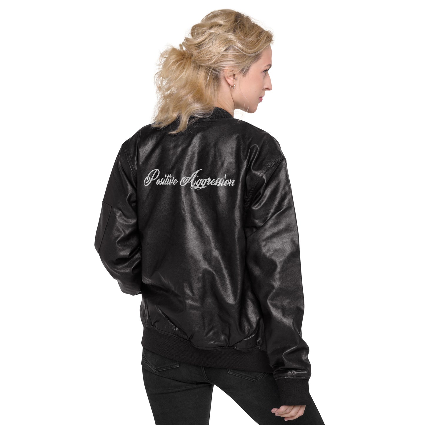 CGC Leather Bomber Jacket