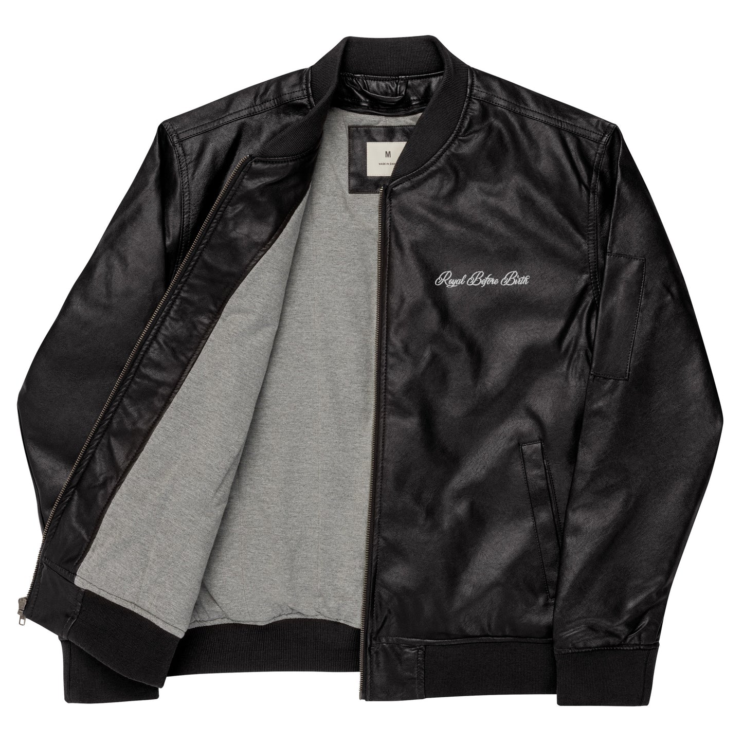 CGC Leather Bomber Jacket